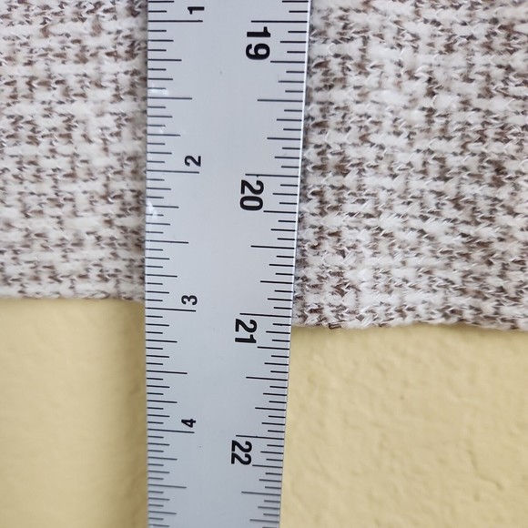 Lulu B Shirt Oversized boho lounge Womens XS‎ cream brown boat Neck long Sleeve - Picture 5 of 6